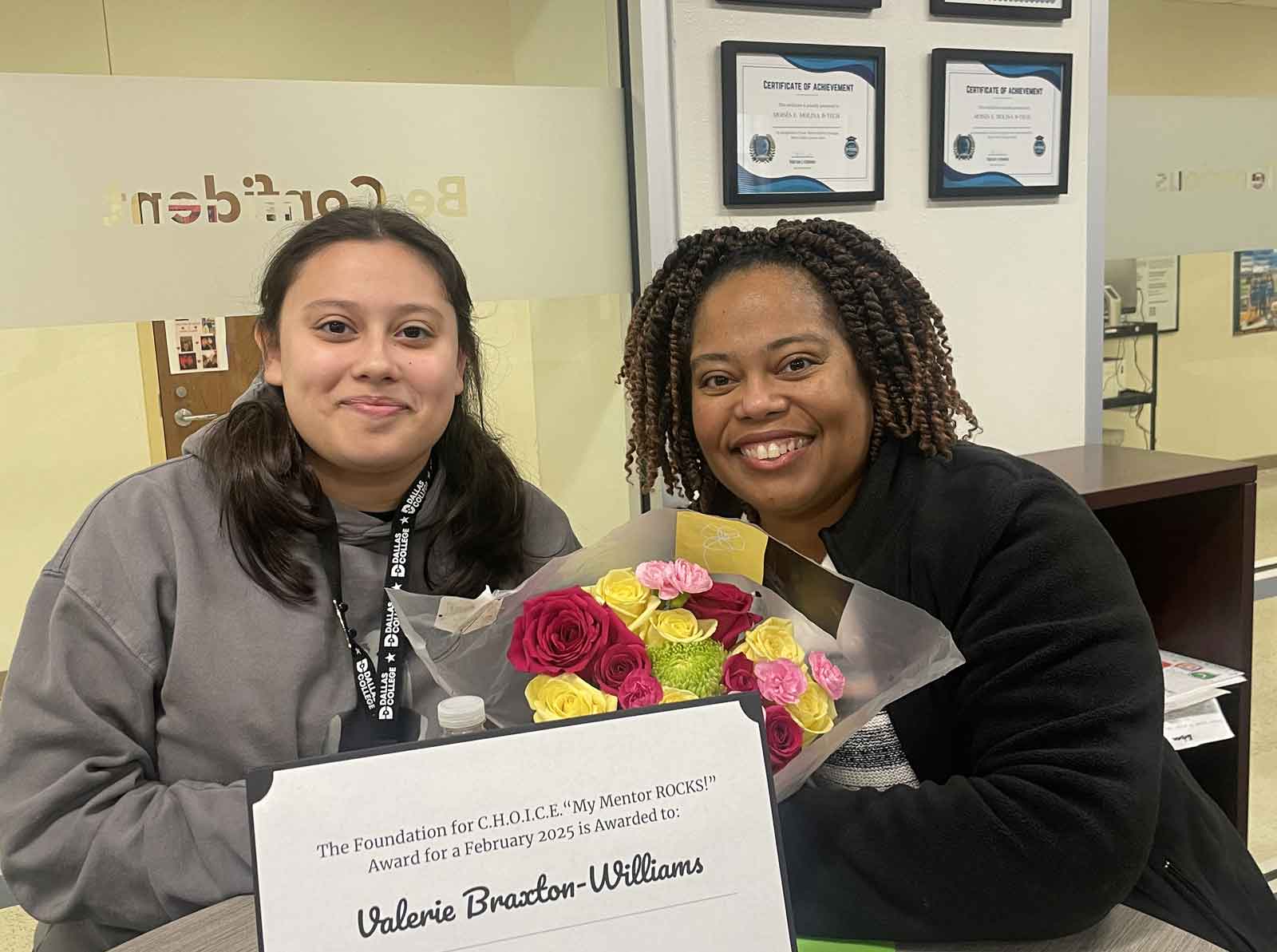 Become a mentor left